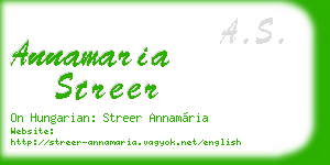 annamaria streer business card